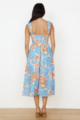 Midi-Kleid „All Day“ in Blau