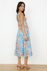 Midi-Kleid „All Day“ in Blau