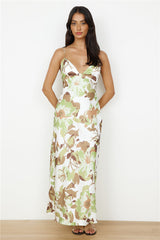 Safari-Tour Maxikleid Grün
