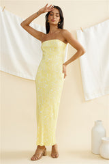 Zitronen-Cello Maxikleid