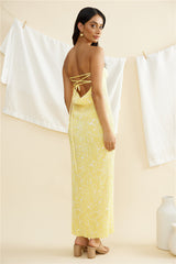 Zitronen-Cello Maxikleid