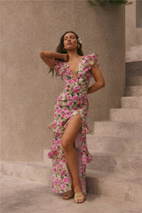Wirklich bezauberndes Maxi-Kleid in Pink