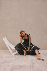 Monica Maxikleid Schwarz