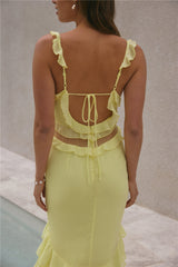 Maxikleid „Dance Away“ Gelb