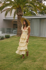 Dalia Maxikleid Gelb