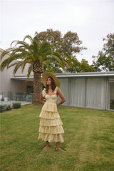Dalia Maxikleid Gelb