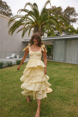 Dalia Maxikleid Gelb