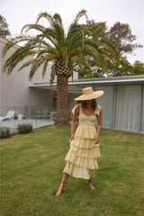 Dalia Maxikleid Gelb