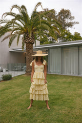 Dalia Maxikleid Gelb