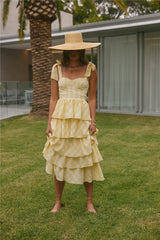 Dalia Maxikleid Gelb