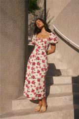 Rosalie Midikleid Rosa