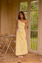 Pina Colada One-Shoulder Maxikleid