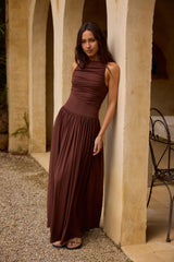 Nalla Maxikleid Braun