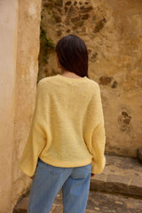 Mikale Strickpullover Gelb
