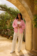 Sherbert Strickjacke Rosa