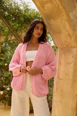 Sherbert Strickjacke Rosa