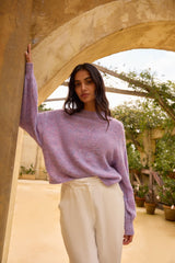 Mikale Strickpullover Lila