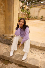Mikale Strickpullover Lila