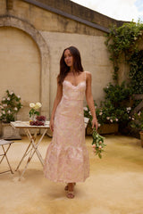 Aurora Aline Maxikleid Rosa
