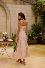 Aurora Aline Maxikleid Rosa