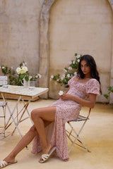 Luminous Dreams Florales Maxikleid Rosa