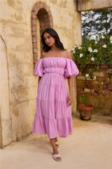 Lush Petal Maxikleid Rosa