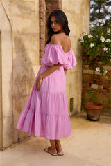 Lush Petal Maxikleid Rosa