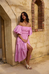 Lush Petal Maxikleid Rosa