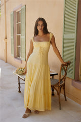 Maxikleid „Crystal Waters“ Gelb