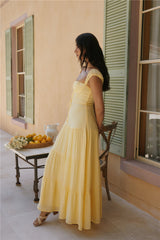 Maxikleid „Crystal Waters“ Gelb