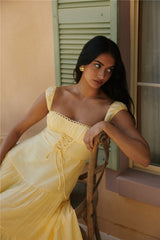 Maxikleid „Crystal Waters“ Gelb