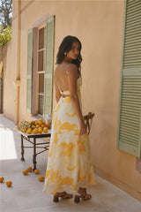 Golden Hour Maxikleid Gelb