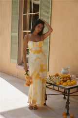 Golden Hour Maxikleid Gelb