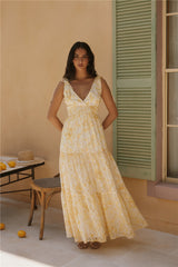 Sonnenpracht Maxikleid Gelb