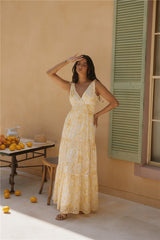 Sonnenpracht Maxikleid Gelb