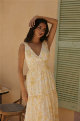 Sonnenpracht Maxikleid Gelb