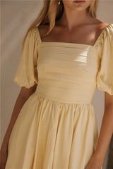 Daisy-Ketten-Minikleid Gelb