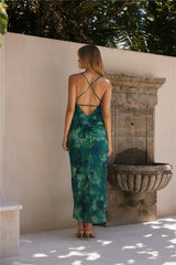 RUNAWAY THE LABEL Benito Maxikleid Calista Green