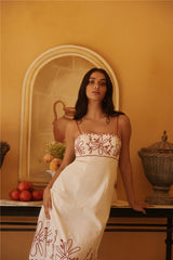 Soft Horizon Maxikleid Beige