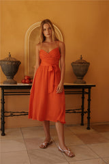 Lu & Lux Maxikleid Rot