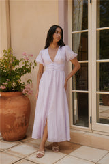 Maxikleid „Busy Bee“ in Lila