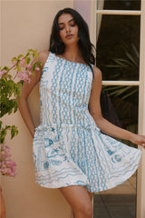 Opal Skies Minikleid Blau