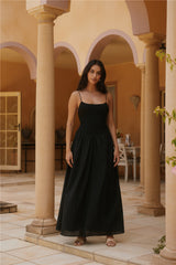 Maxikleid „Whispering Willow“ Schwarz