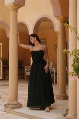 Maxikleid „Whispering Willow“ Schwarz