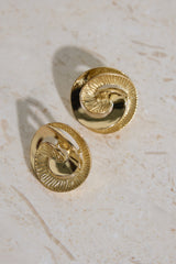 18 Karat vergoldete Fira Ohrringe Gold