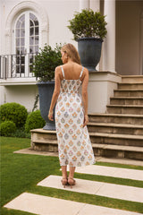 Maxikleid mit Sonnenblumenmuster