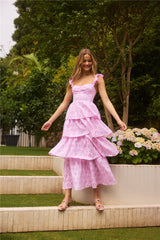 Fonder Moments Maxikleid Rosa