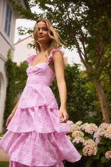 Fonder Moments Maxikleid Rosa