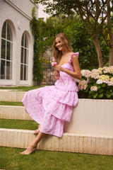 Fonder Moments Maxikleid Rosa