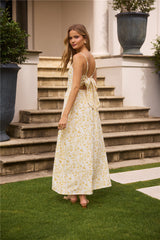 Painted Skies Maxikleid Gelb